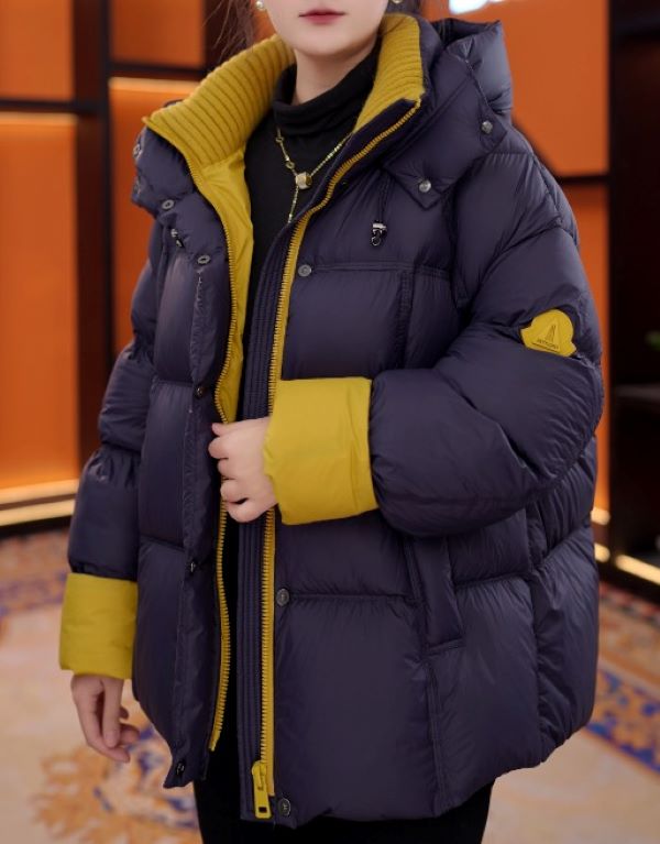 【杭州高定正品】羽绒服2025冬新款时尚巴黎刺绣保暖外套-YRF5523