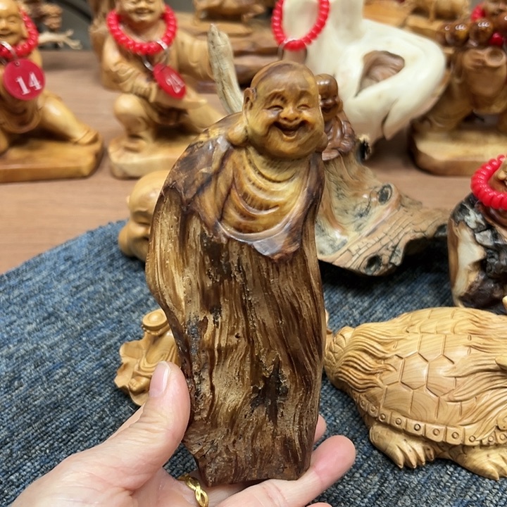 柏木太行崖柏手把摆件