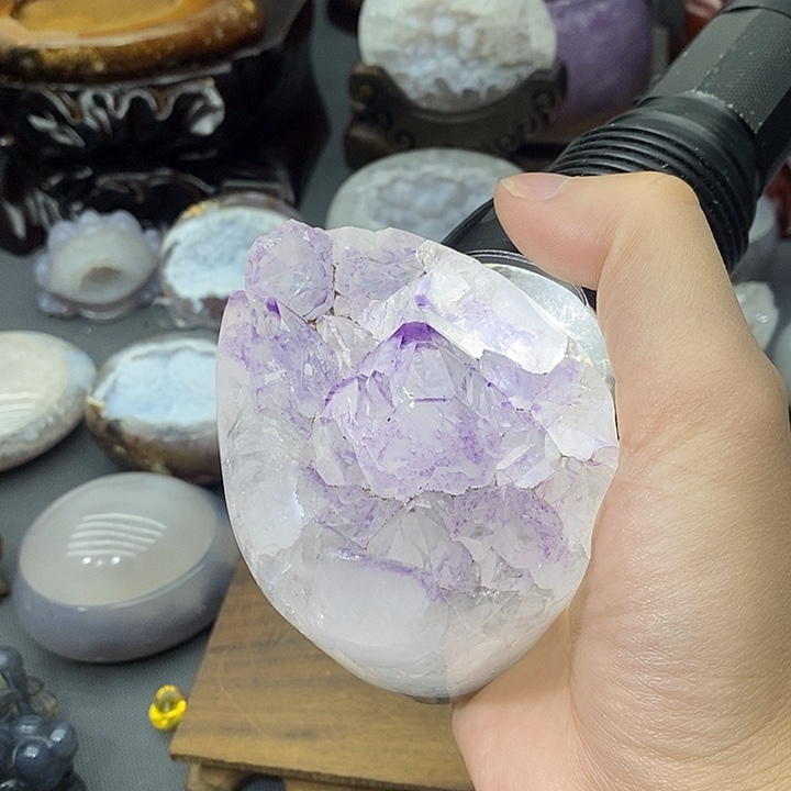 紫晶未镶嵌摆件紫晶