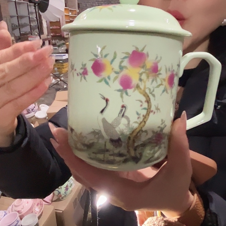 其他瓷景德镇高温瓷办公杯