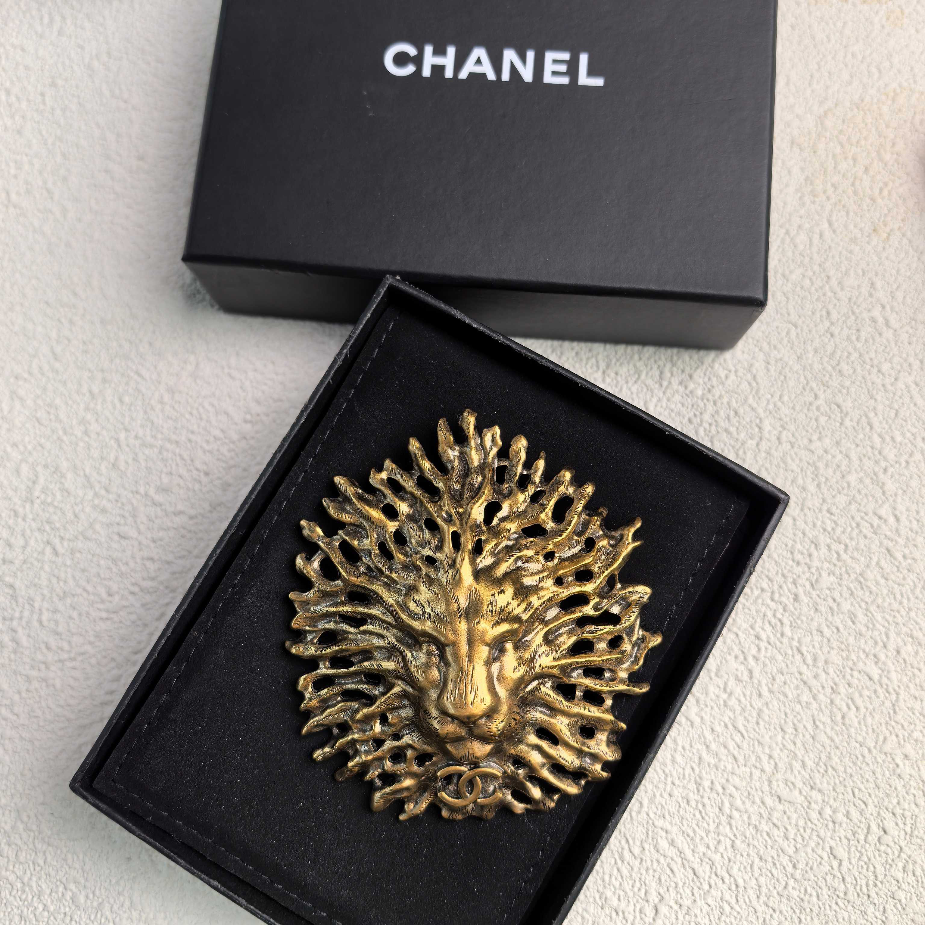 99新 Chanel/香奈儿 Chanel 19K埃及系列狮子胸针
