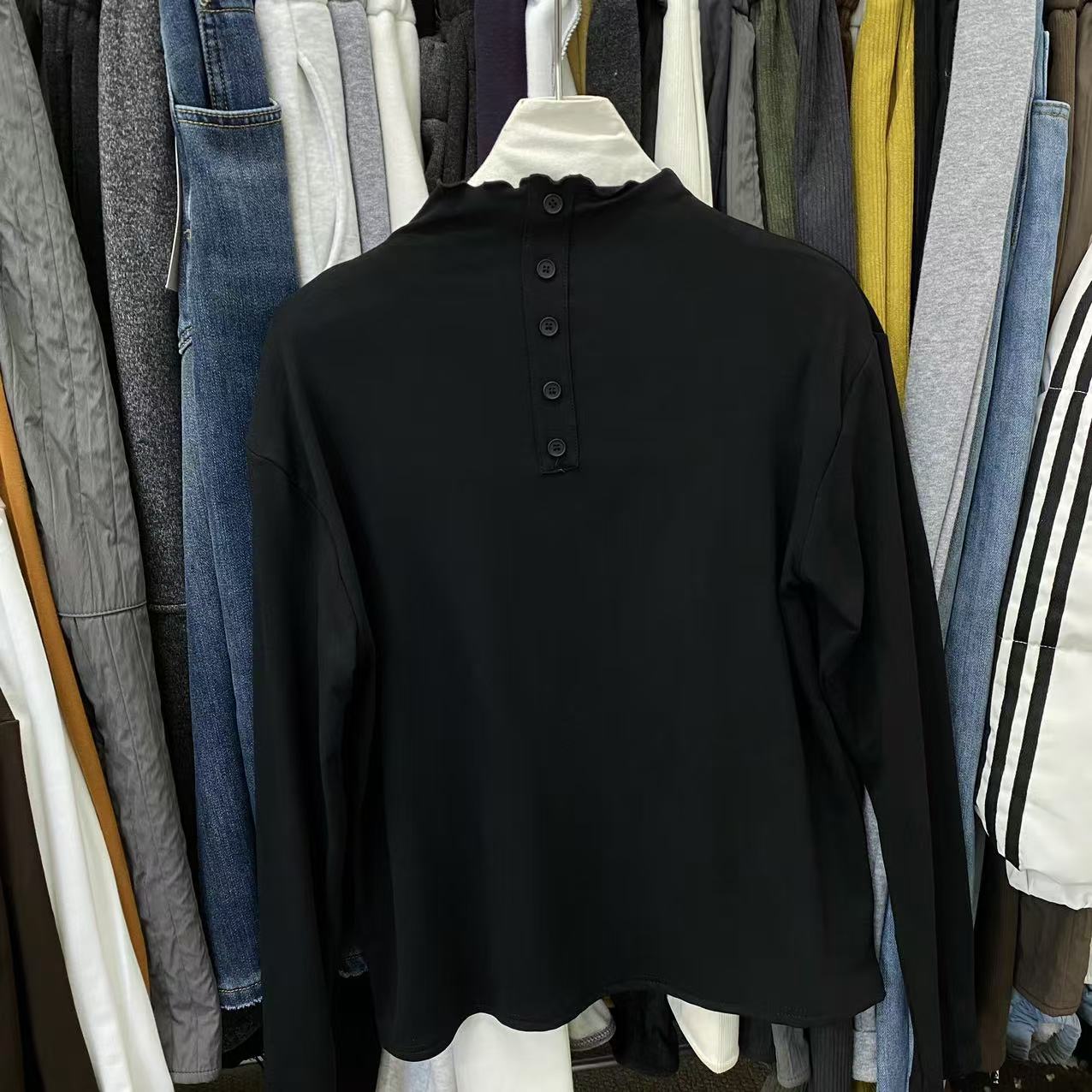 TtTt#8029 日系扣子上衣（加绒-薄绒） 11-28