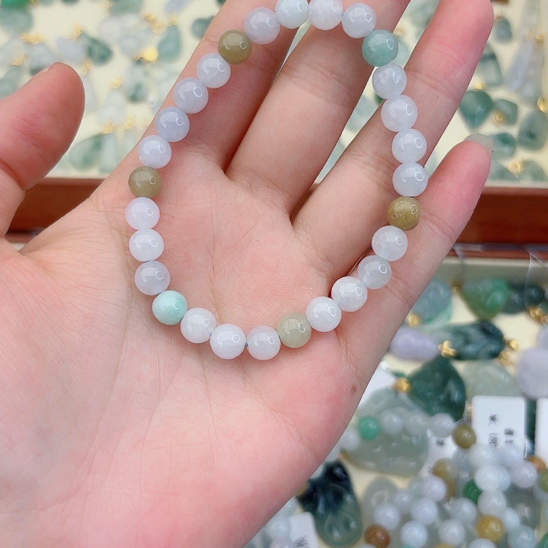 翡翠未镶嵌颈饰爱****！手串