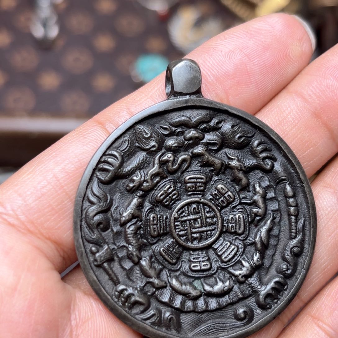 樊*刚铜星月菩提吊坠项链