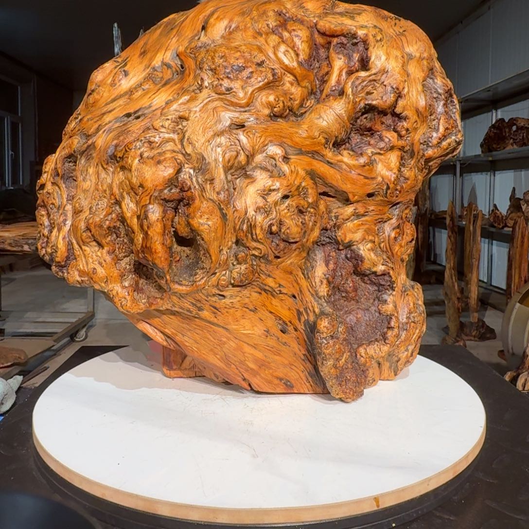 再***-木佳友琥珀木摆件