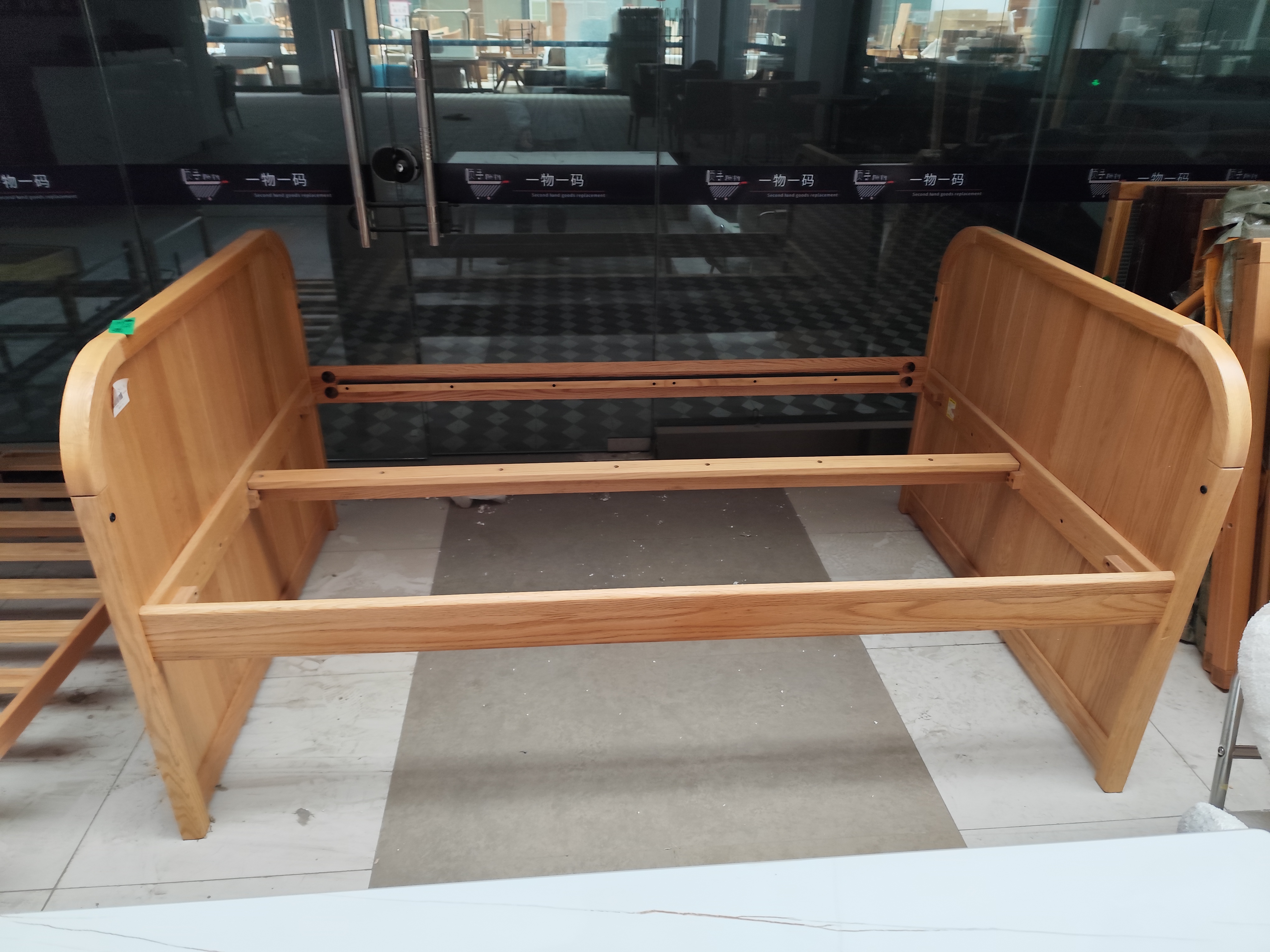 实木床 橡木 138*200瑕疵无售后 yh67