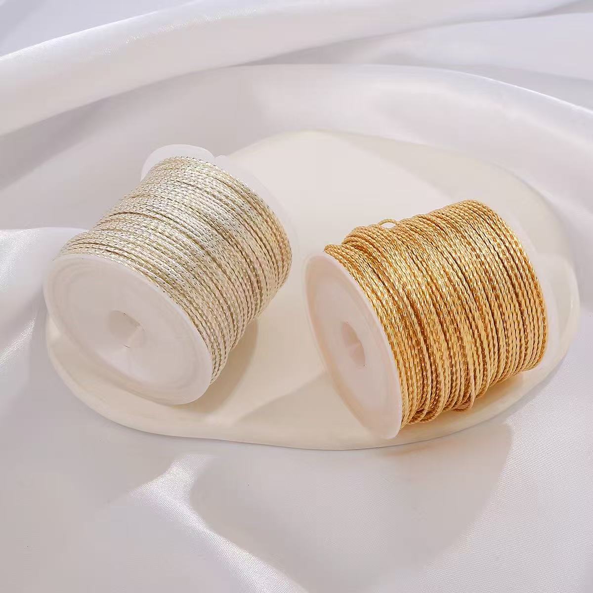 铜镀金软麻花线手工制作材料