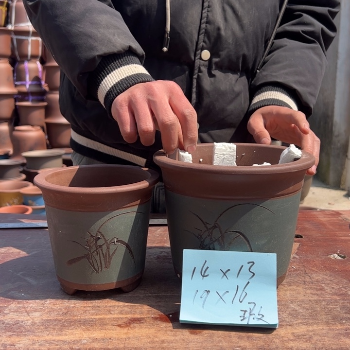 紫砂花盆紫砂花盆