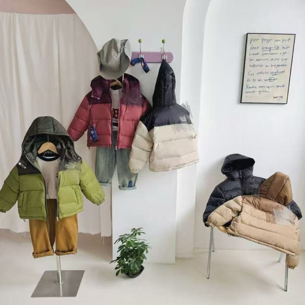 【反季清仓】拼色休闲风拉链森系短款秋冬男女童宝宝中大童棉服外穿