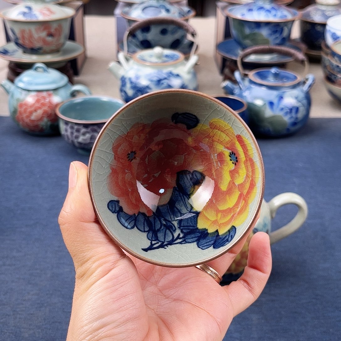 杯景德镇手绘手工茶具