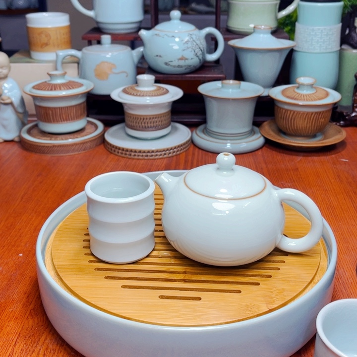 【闪购商品】汝州单壶单杯，天青