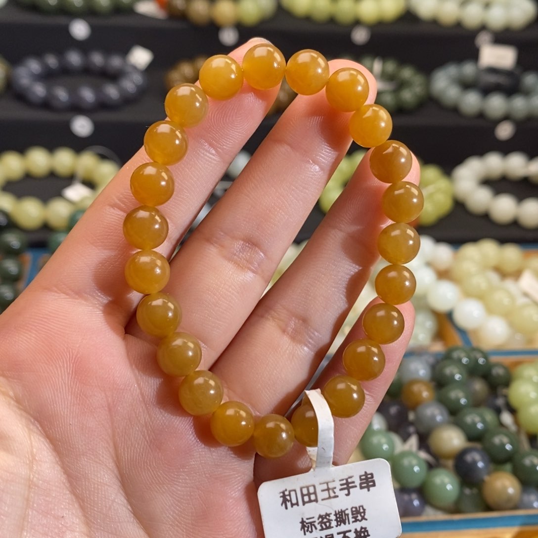 和田玉手串未镶嵌W 8