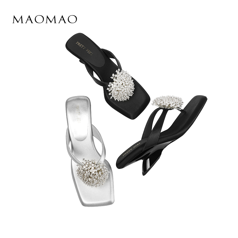 【跟高6cm】2025年夏季新款露趾方头坡跟时尚百搭高跟凉鞋外穿