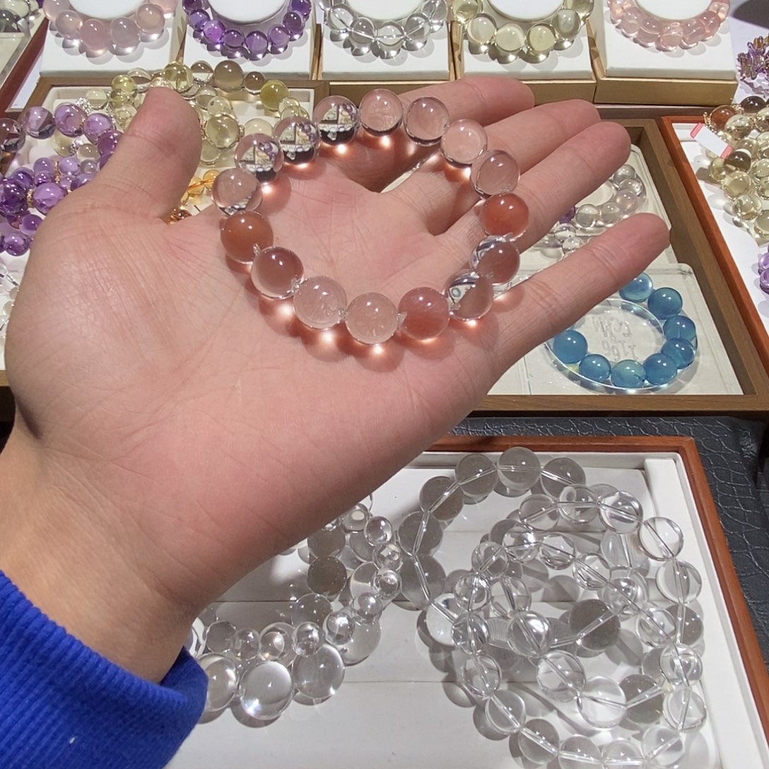 手链未镶嵌水晶定制+2颗