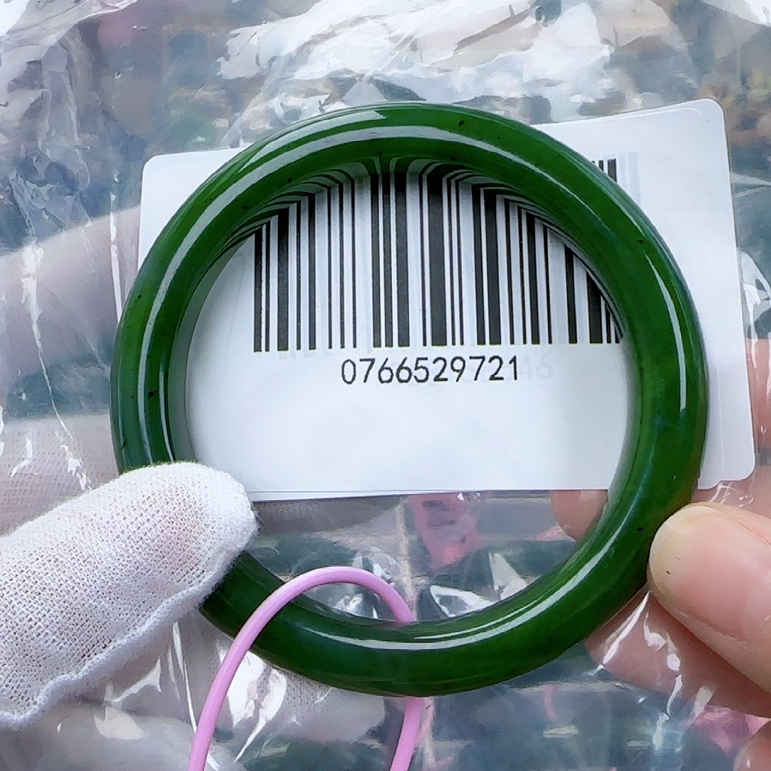 和田玉（碧玉）手镯未镶嵌59