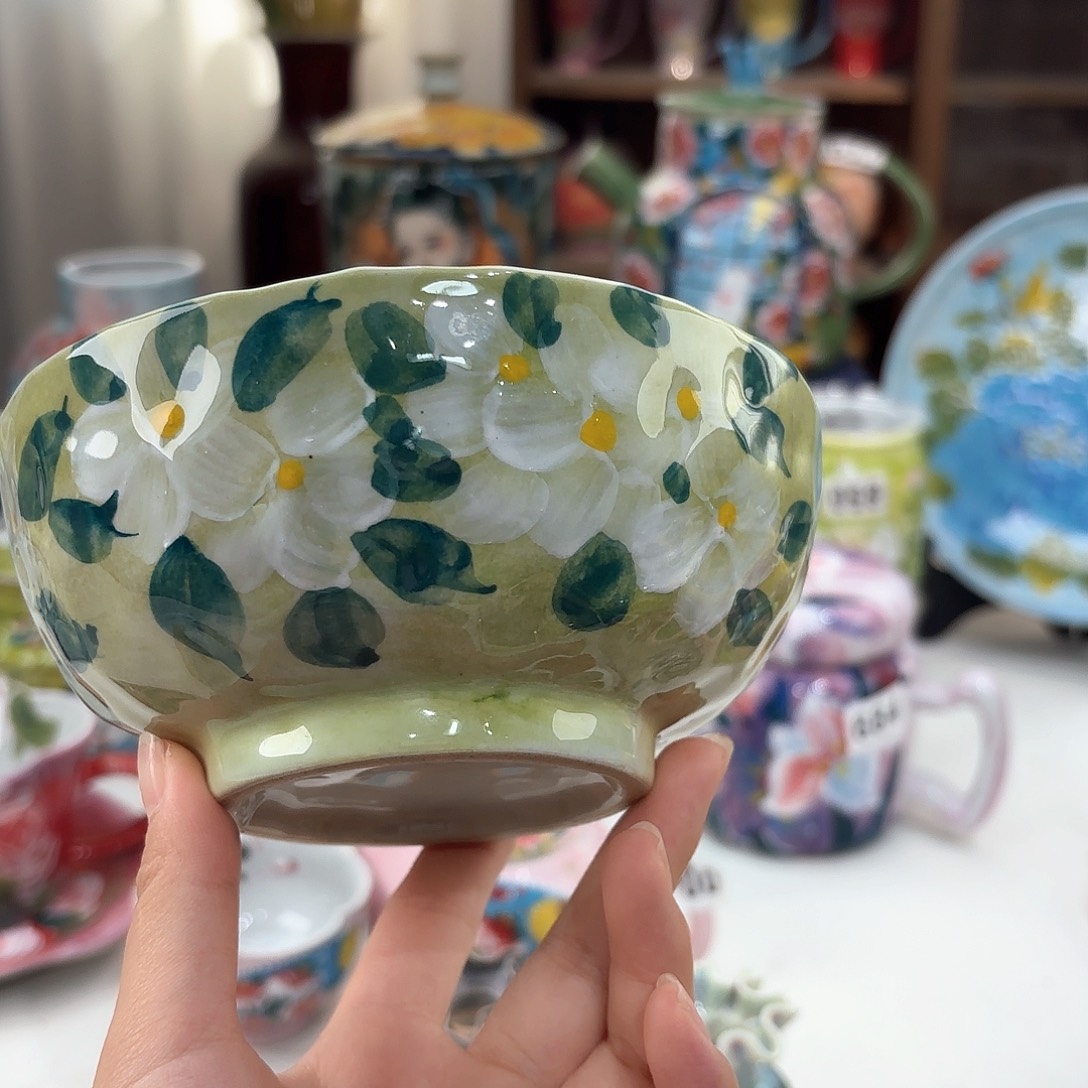 景德镇手绘高温釉下彩陶瓷茶具