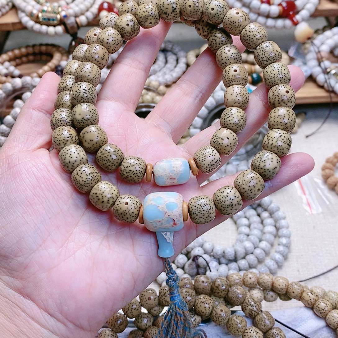 手串星月菩提定制12*11m m两圈