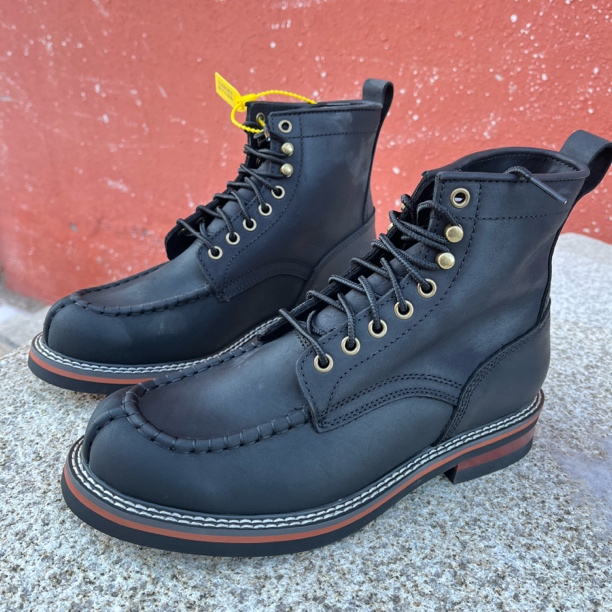 马克头813C工装靴单皮复古风马丁靴