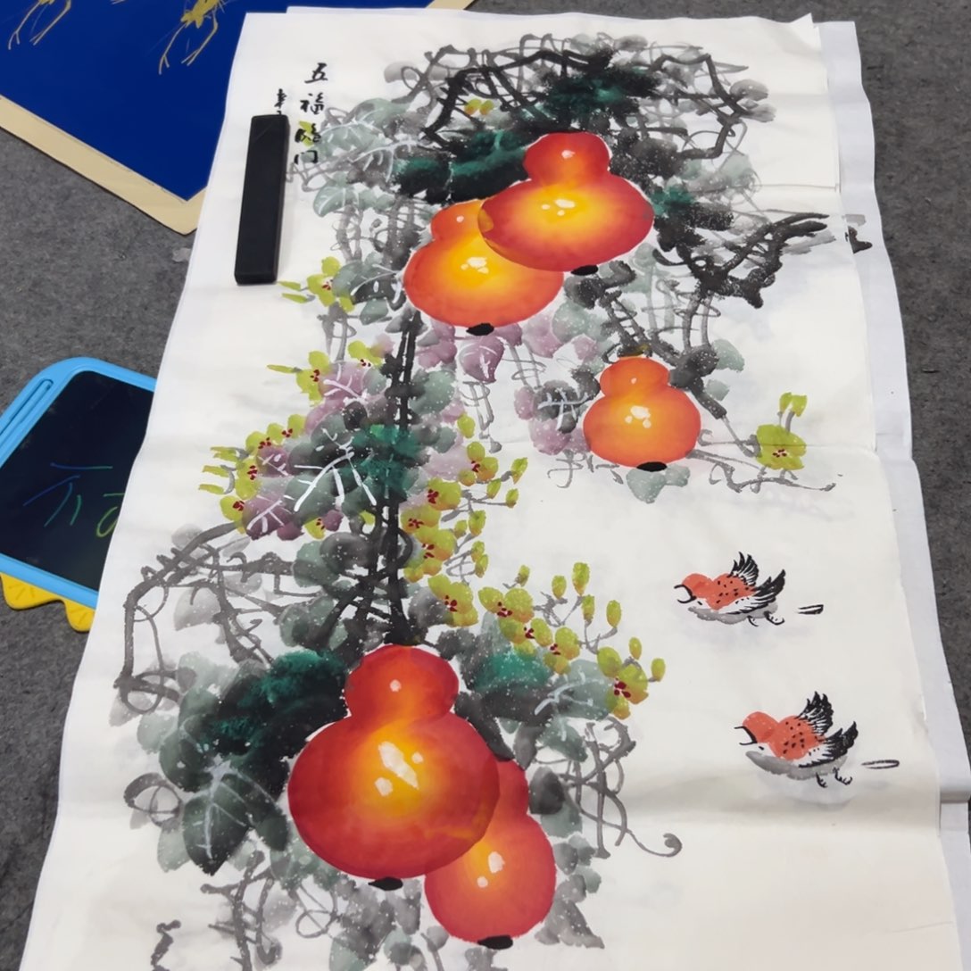 国画国画作品画心一张