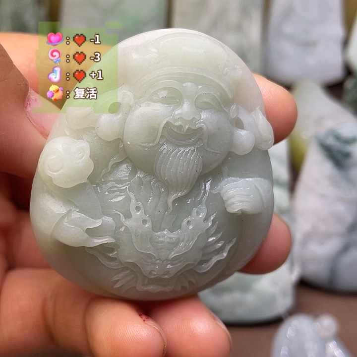 定制翡翠未镶嵌翡翠吊坠