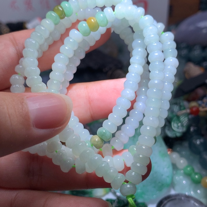 翡翠项链未镶嵌保真天然A货翡翠
