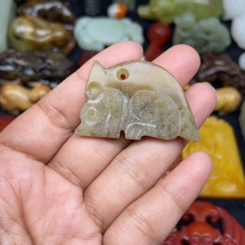 和田玉未镶嵌颈饰29