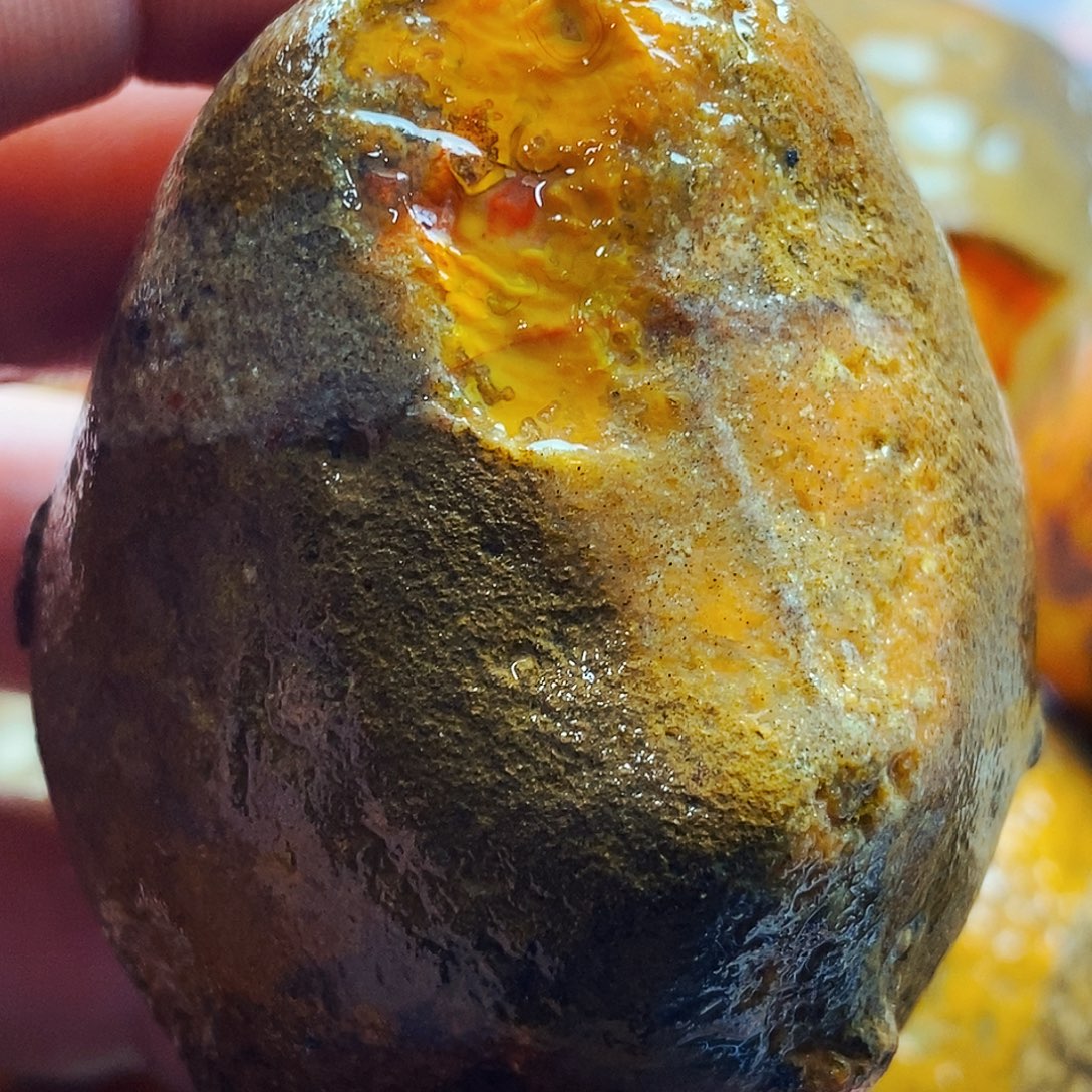 环***野定制玛瑙未镶嵌战国红