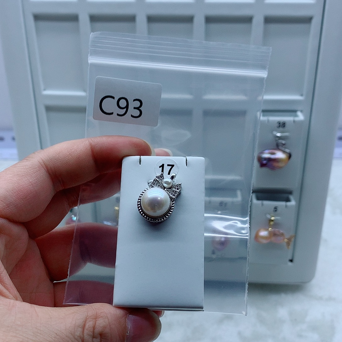 淡水珍珠吊坠(不含链)合金