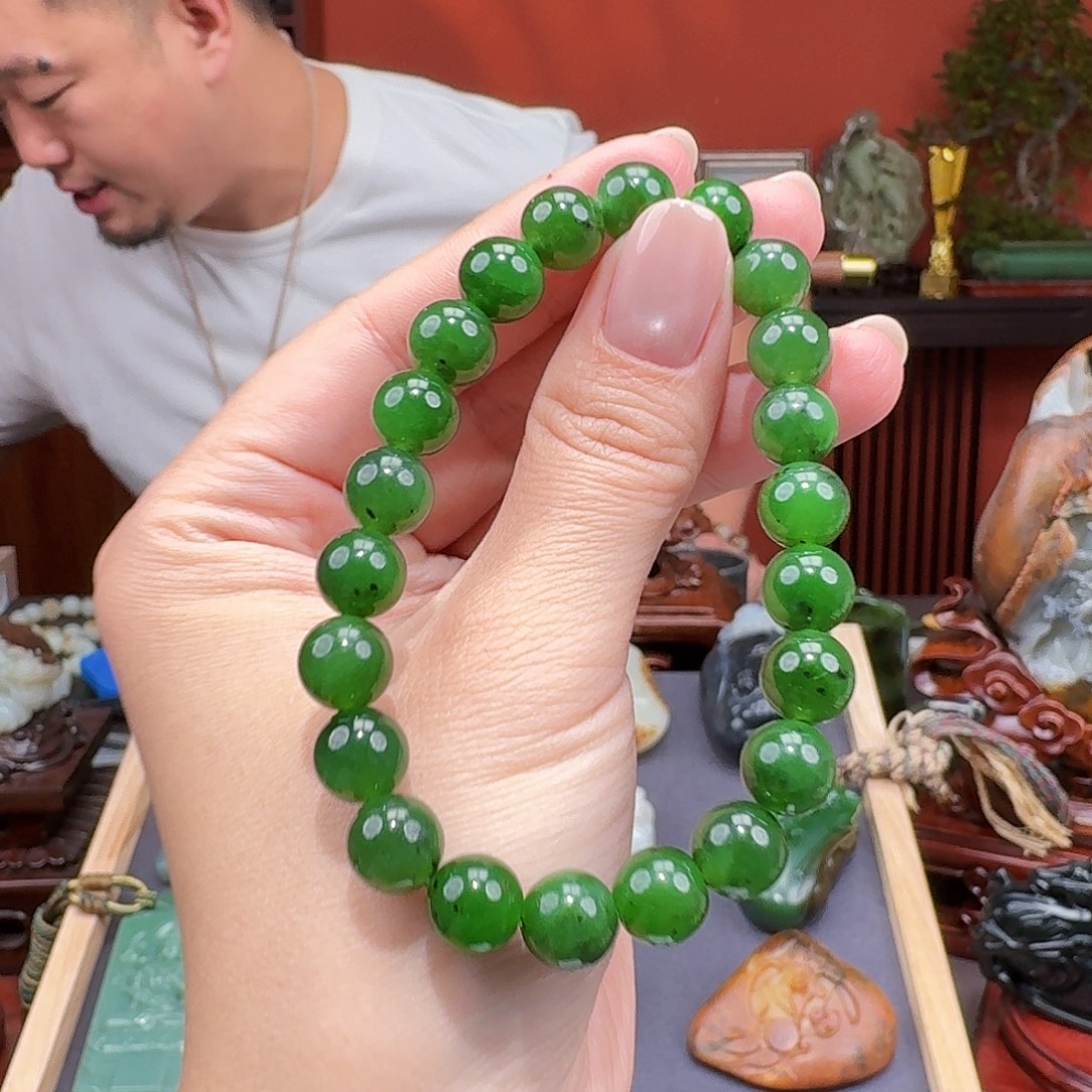 和田玉未镶嵌手串