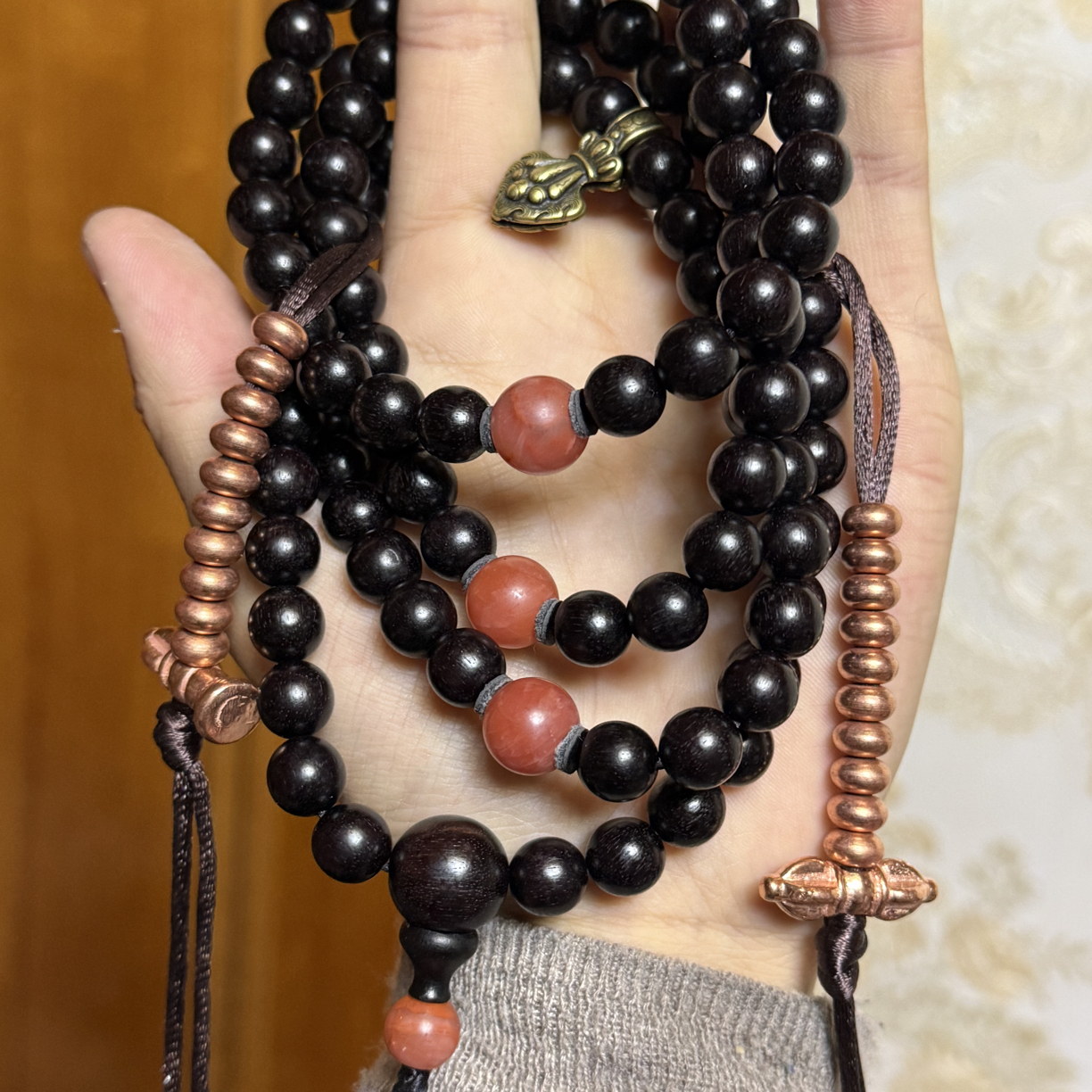 非金属亚克力项链 新款佛珠项链男女同款