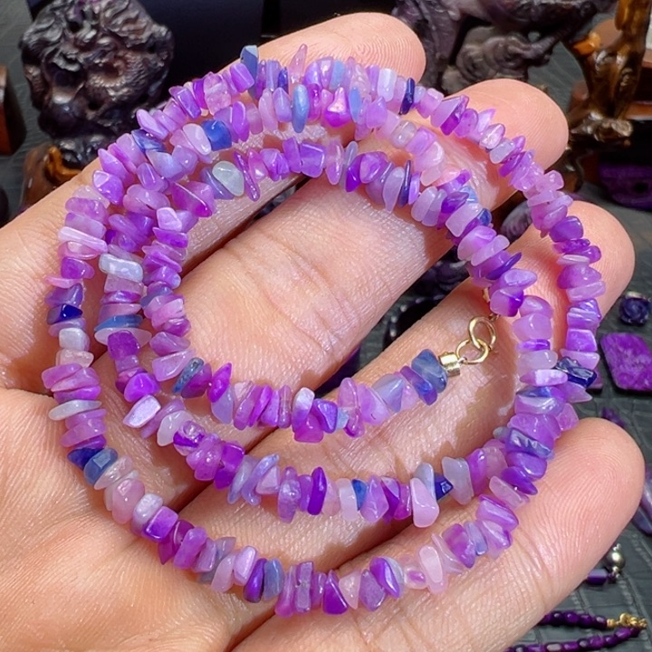 苏纪石（舒俱来）项链18K金镶嵌