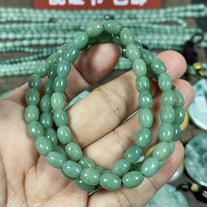 【闪购商品】翡翠颈饰未镶嵌玉项链翡翠玉卡6长60厘米