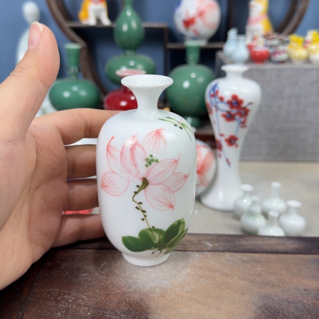 陶瓷手工小花器摆件