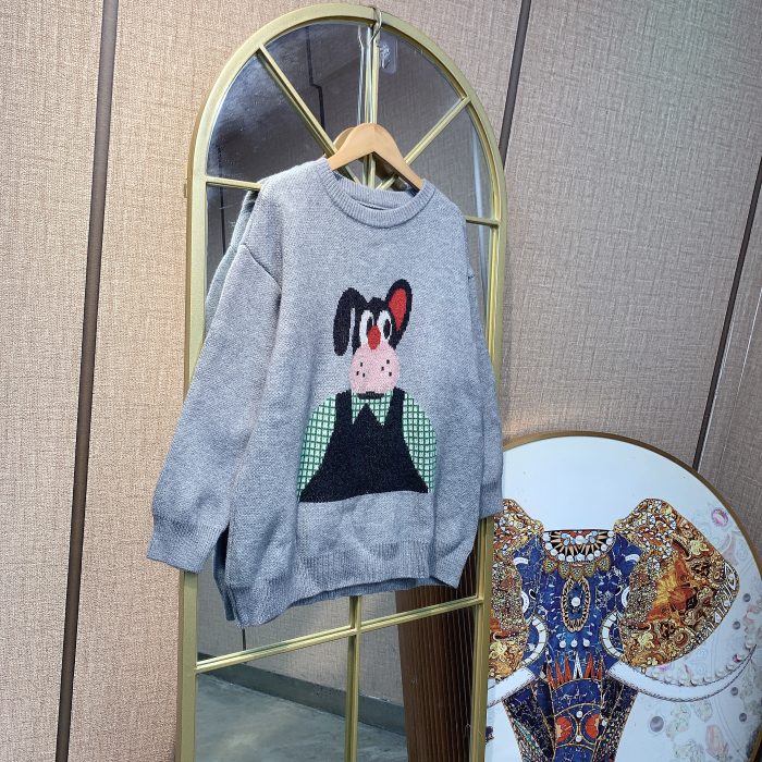 BS883孕妇灰色毛衣90-150