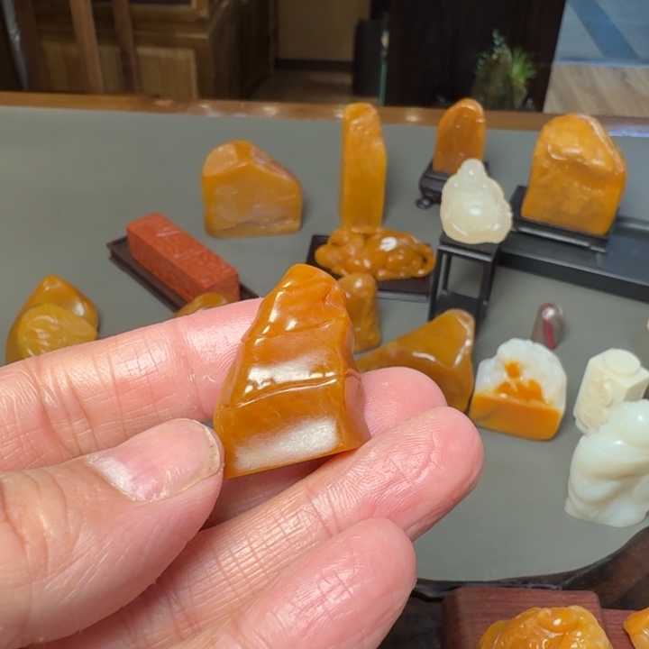 均***者印石昌化石老挝北部黄