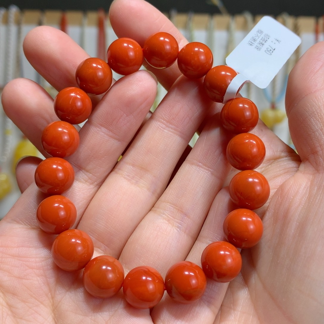 南红玛瑙未镶嵌手链11.3mm