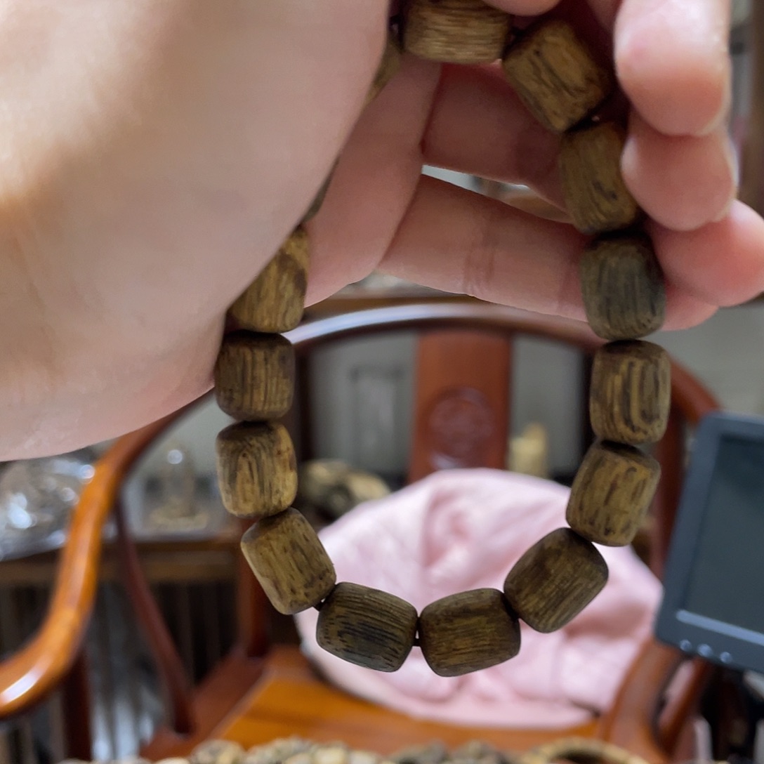 养***鹉沉香沉香碎屑桶珠单圈