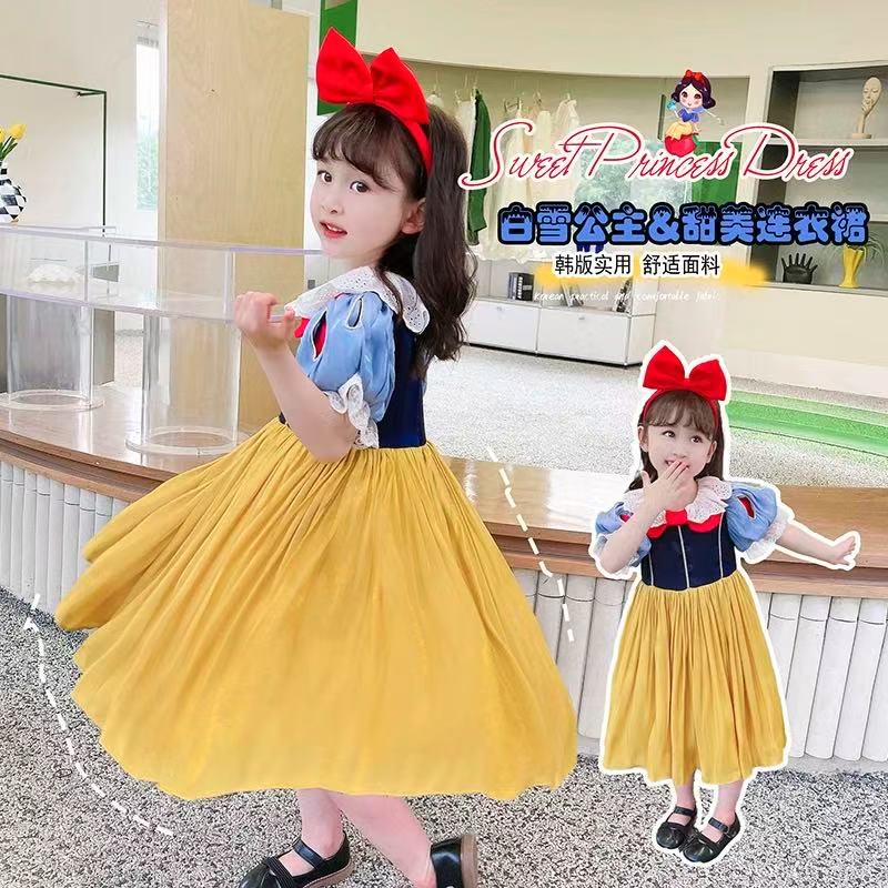 【瑕疵】女童 女宝宝 白雪公主连衣裙 夏季 裙子甜美洋气公主裙