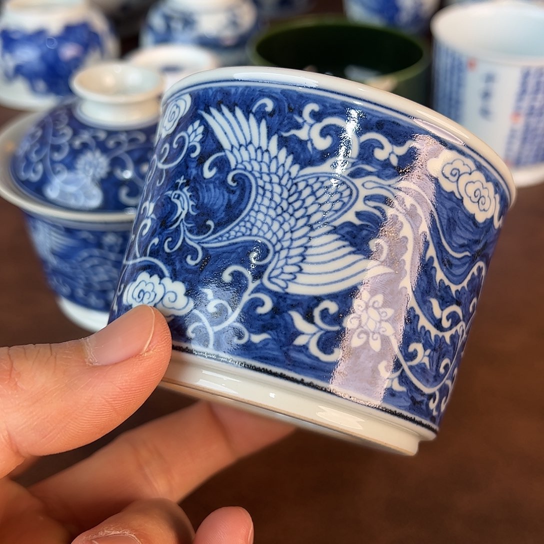 杯郑**?景德镇全手工手绘陶瓷
