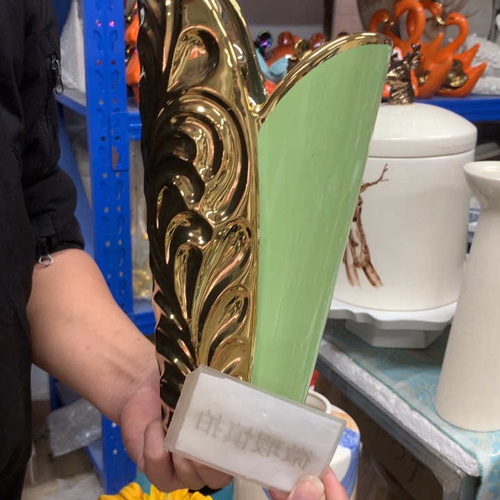 摆件微瑕陶瓷介意勿拍