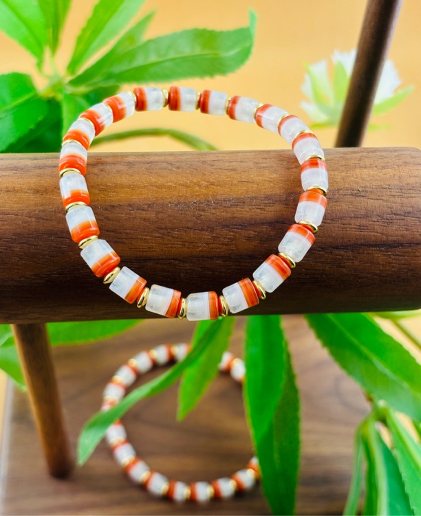 天然红一线药师手串直切剁珠尺寸约6✖7mm