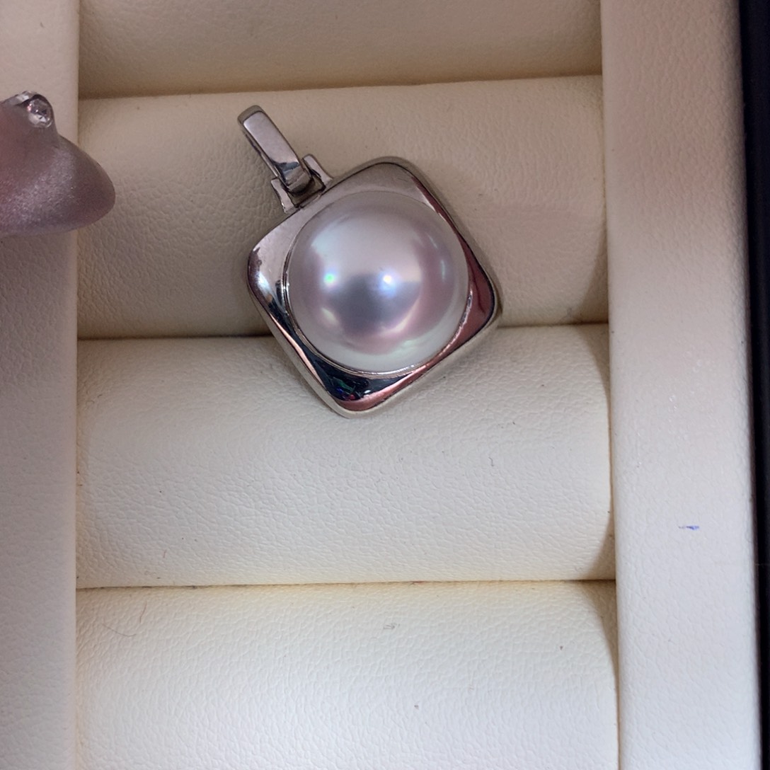 海水珍珠颈饰银S925镶嵌