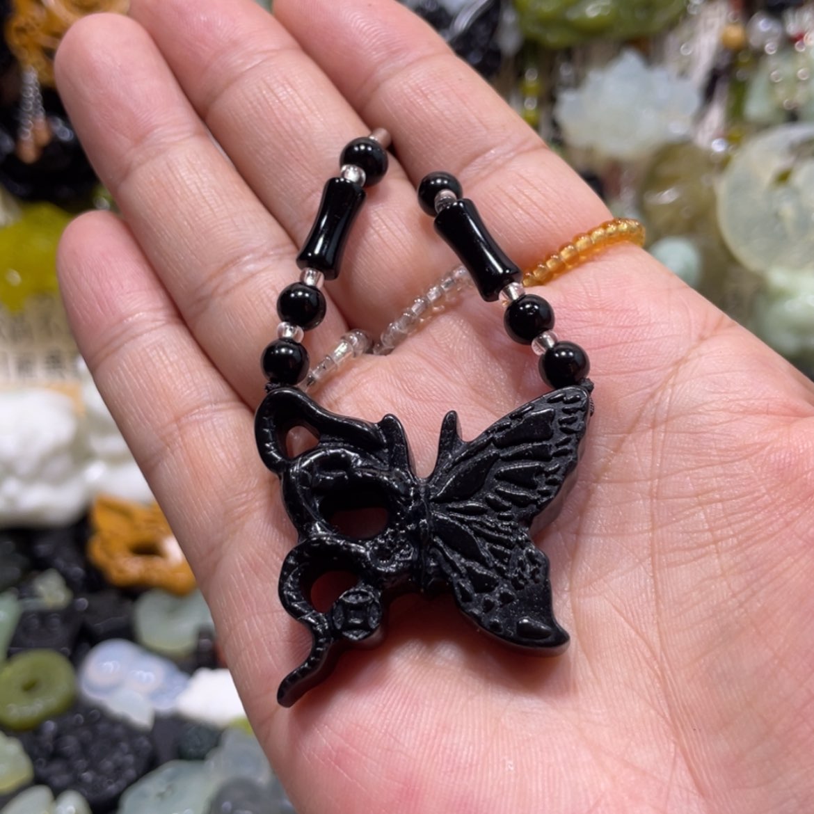 【闪购商品】岫玉颈饰未镶嵌42吊坠