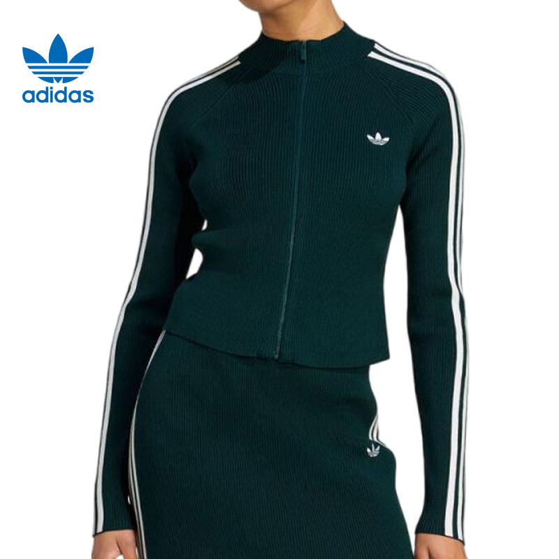 adidas阿迪达斯【环】三叶草女子运动休闲夹克外套JY2599