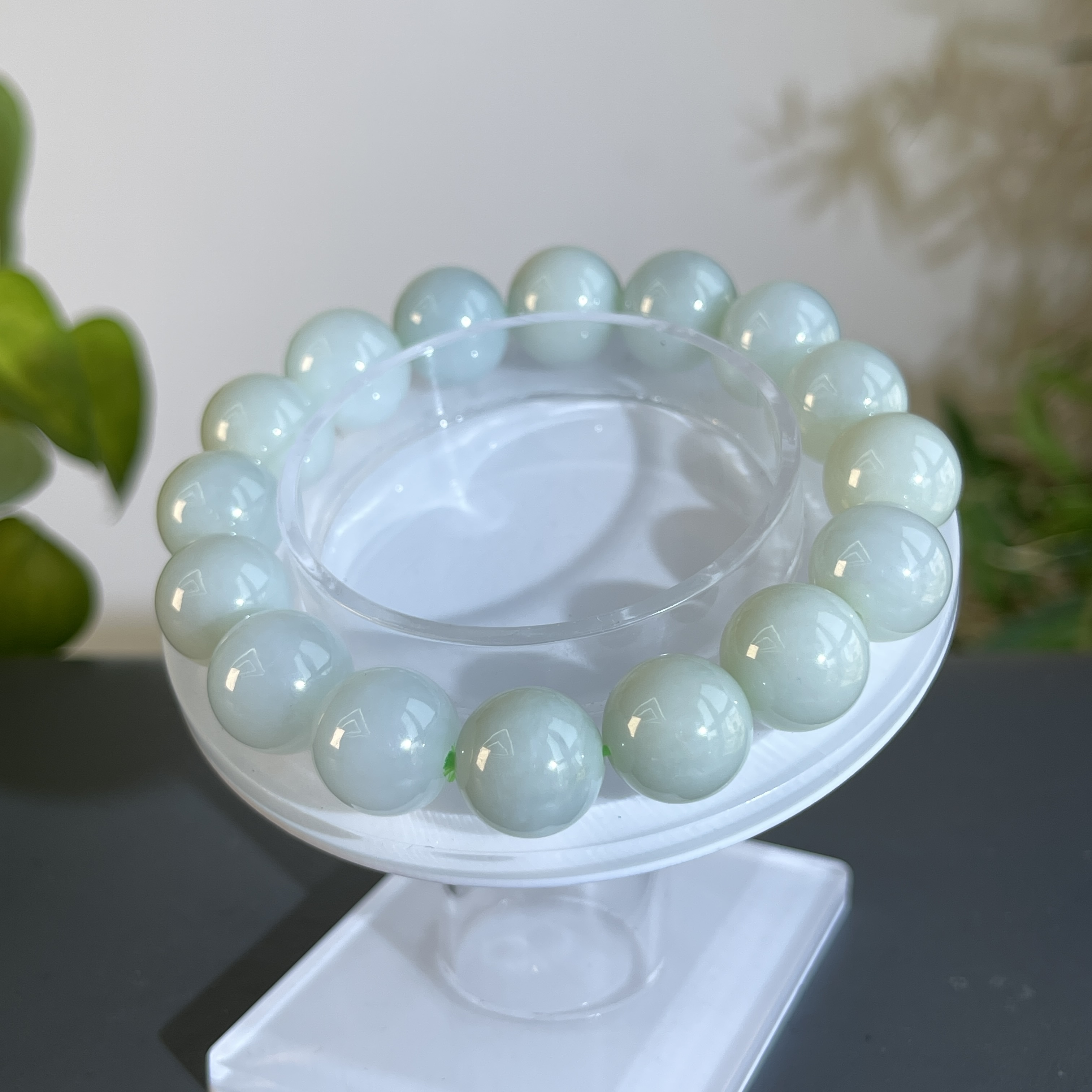 JXA15-55 天然翡翠缅甸A货 翡翠手串