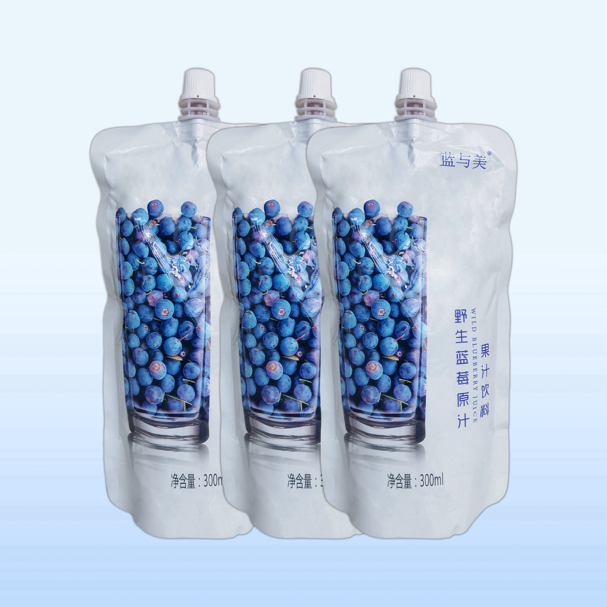 蓝莓汁新鲜采摘酸甜开胃益生菌花青素饮料纯果汁5袋起送