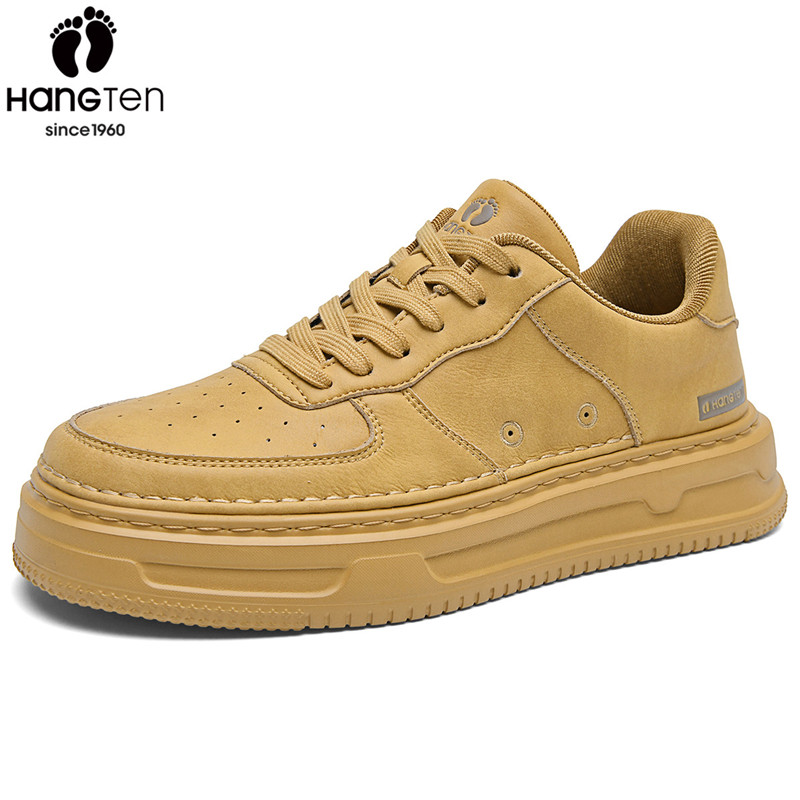 美国欢腾2025冬季新款男鞋增高厚底休闲百搭板鞋时尚运动潮流男鞋