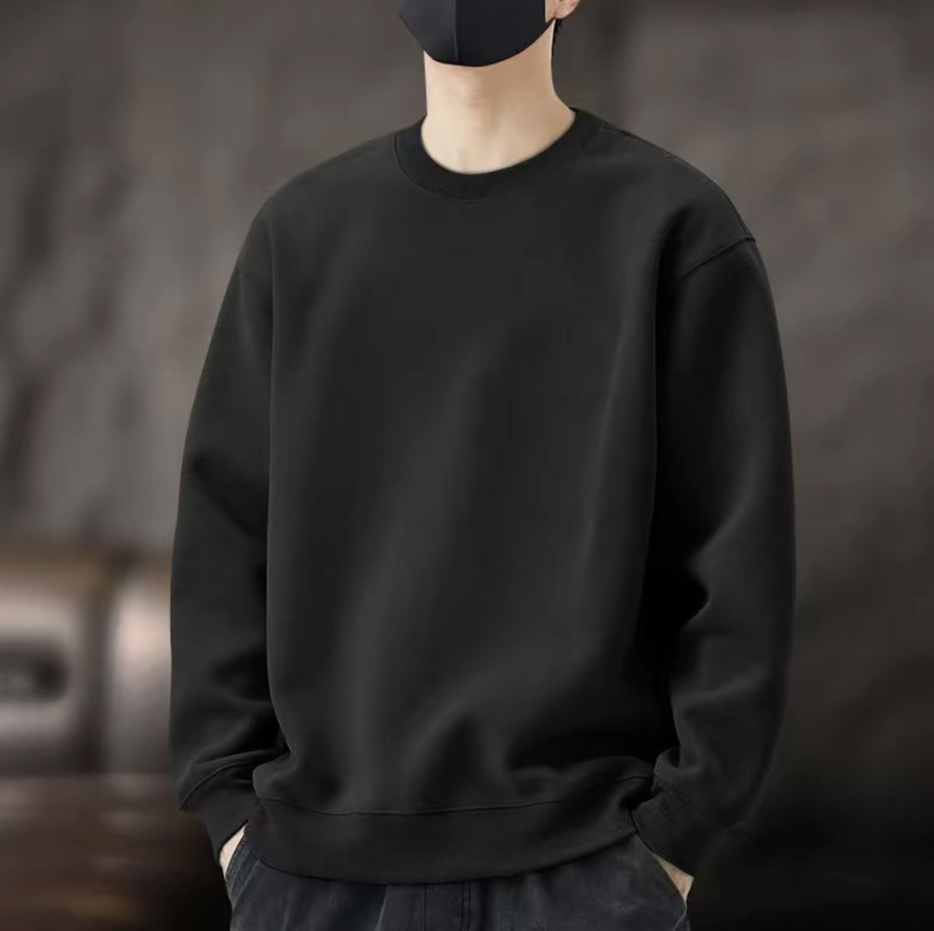 高端加绒加厚秋冬新款保暖柔软棉卫衣男时尚高品质休闲长袖【净版】