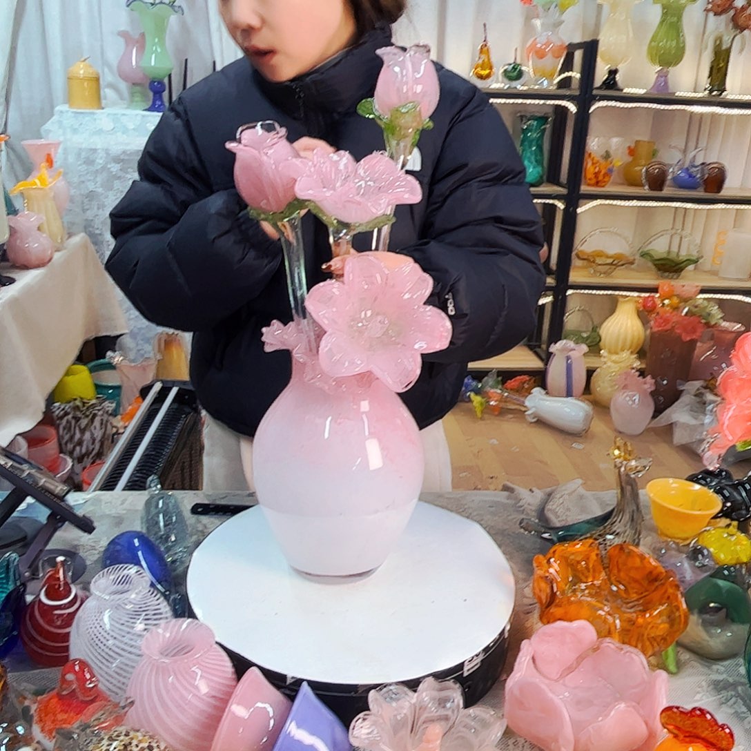 4花1瓶家悦琉璃工艺品