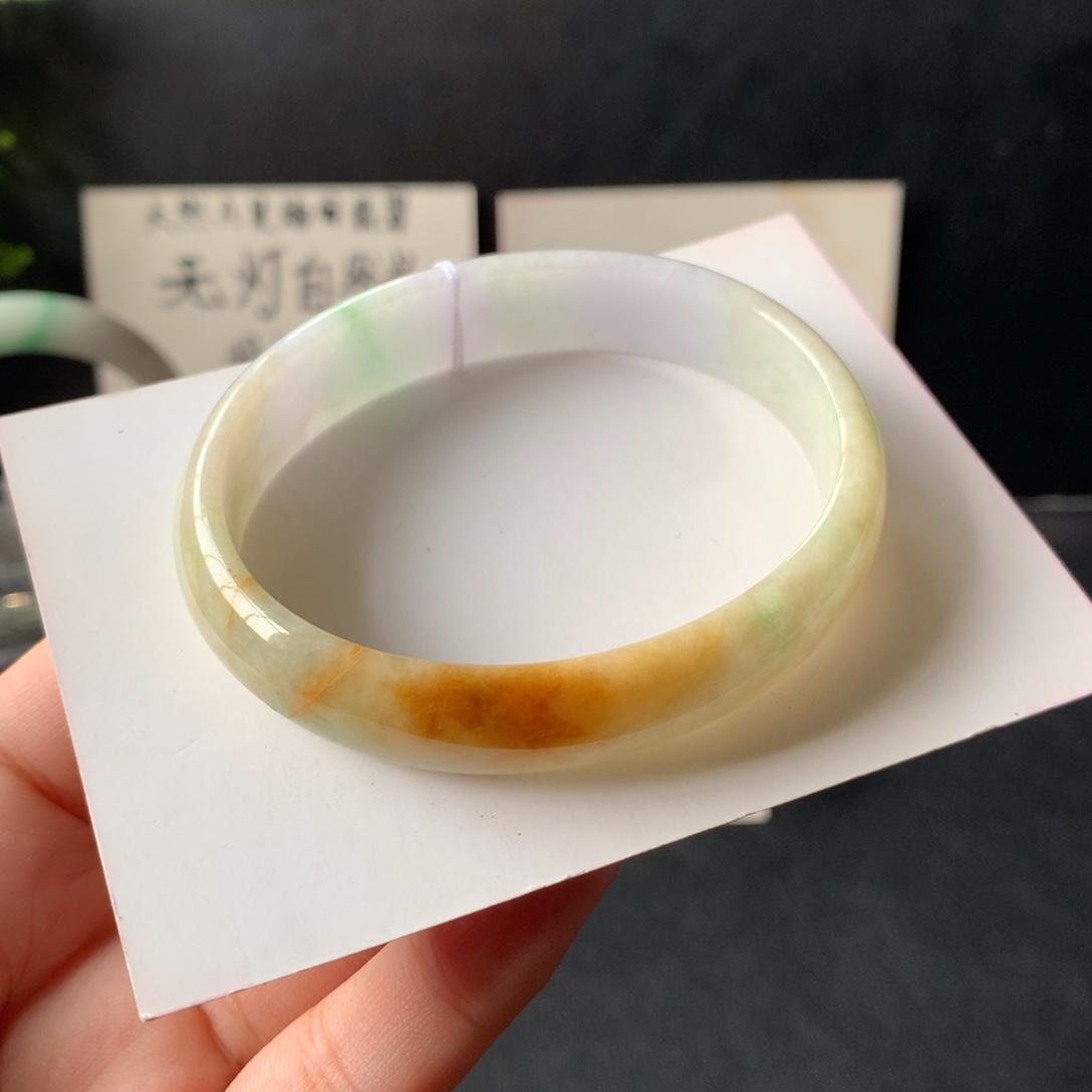 翡翠未镶嵌手镯1号58.3-48.6-12.7-5.4